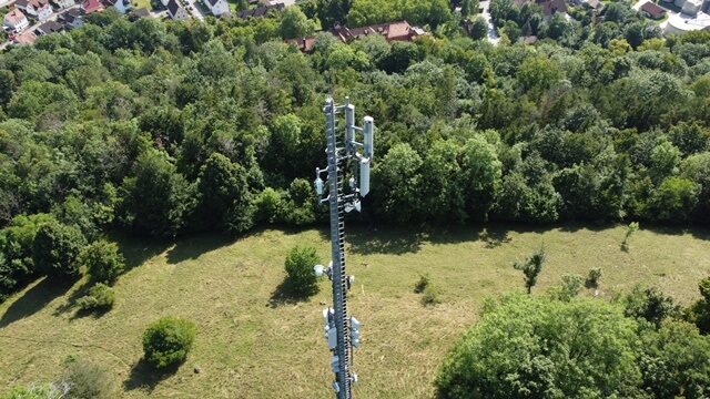 3G 4G 5G LTE mobile radio broadband transceiver communications tower in Germany